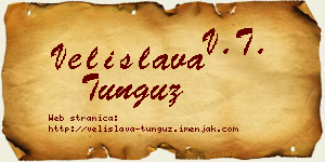 Velislava Tunguz vizit kartica